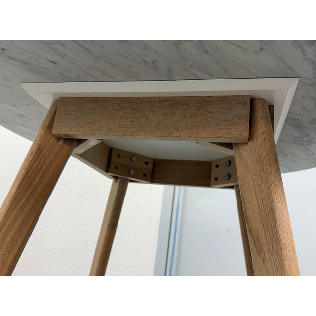 Article Mara Carrara Marble Café Table For Sale - Image 11 of 12
