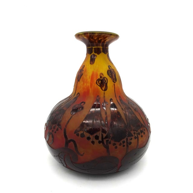 Le Verre Francais Vase in Glass by Charles Schneider, 1920s For Sale - Image 9 of 15
