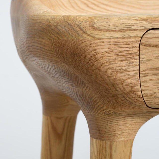 Not Yet Made - Made To Order Vanity Red Oak Dressing Table by Alexander Knysch For Sale - Image 5 of 9