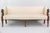 American Federal Sofa in the Sheraton Style. Early 19th Century with Scroll arms and turned legs. New England --upholstery...