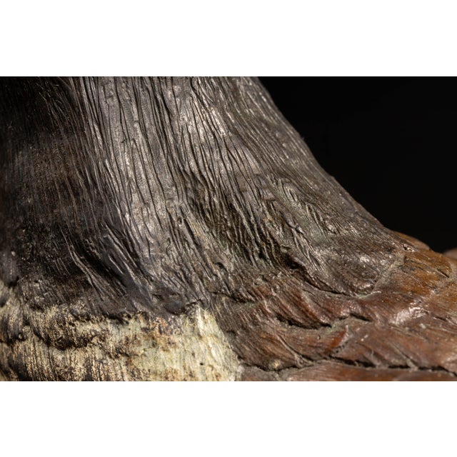 Metal 1980s Bronze Canada Goose Sculpture “Nature’s Delight” by James E. Hoker For Sale - Image 7 of 10