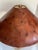 Brown Pair of Vintage Leeazanne Postmodern Faux Burl & Lucite Table Lamps With Original Shades For Sale - Image 8 of 17