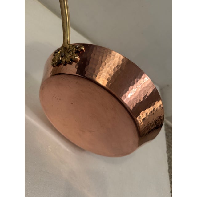Hak Art Hammered 11” Copper Fry Pan For Sale - Image 9 of 12