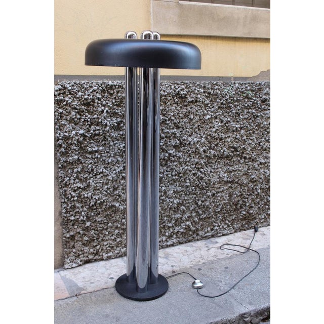 Chromed Metal Floor Lamp by Gigi Radice for Radice, Italy, 1970s For Sale - Image 9 of 16