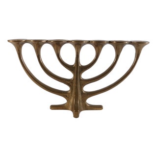 Brutalist Bronze Candleholder by Harjes Metallkunst, 1960s For Sale