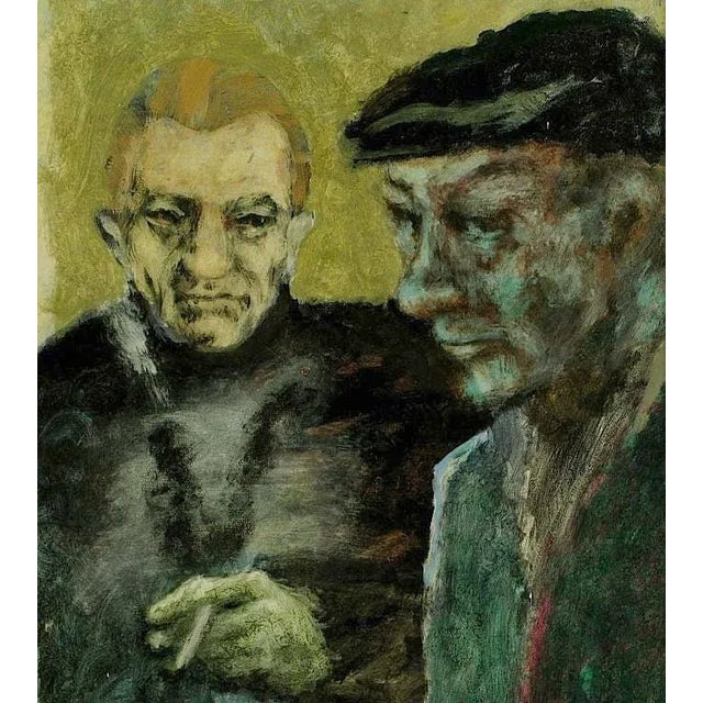 Portraiture Large Figurative Abstract Oil by Chicago Artist Robert D Smeltzer For Sale - Image 3 of 9