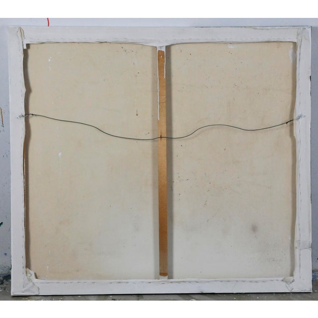 An original abstract acrylic on canvas painting on canvas by contemporary Abstract Expressionist artist Robbie Kemper...