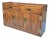 Modern Compact Campaign Credenza Cabinet in Henredon Style For Sale