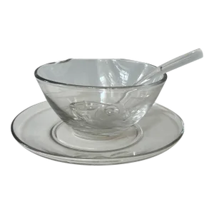 Vintage Fostoria Condiment Set - 3 Pieces