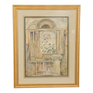 Arnold Iger Surrealist Style Framed Print, 'Imperial Peony'