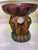Brown Vintage Grandmillenial Majolica Style Three Monkey Ceramic Basket Centerpiece For Sale - Image 8 of 10