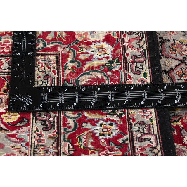 Vintage Chinese Tabriz Wool & Silk Rug - 04'00 X 05'09 For Sale In Dallas - Image 6 of 9