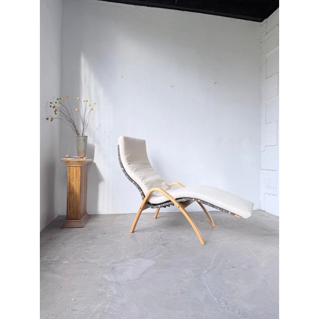 Vintage Bentwood Deck Chair by Kim Samson for Ikea, 1980s For Sale - Image 3 of 18