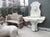 Late 20th Century Italian Carved White Marble 3-Piece Wall Fountain With Lion Mascaron, 20th C. For Sale - Image 5 of 18