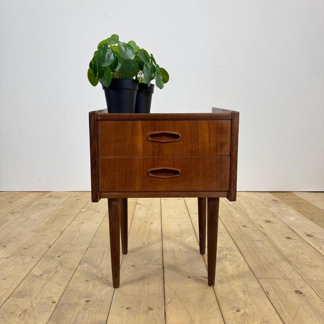 Vintage Danish Teak Bedside Table, 1960s For Sale - Image 10 of 10