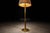 Mid-Century Modern Brass Floor Lamp with Integrated Glass Shelf and Pleated Shade, Italy, 1960s - Lot 902 For Sale - Image 10 of 11