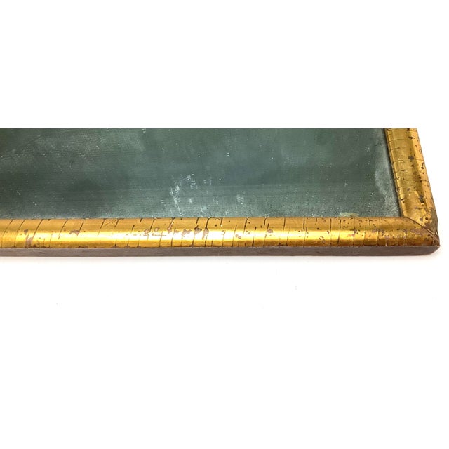 Antique Lemon Gold Frame Mirror 16” by 21” For Sale - Image 4 of 9
