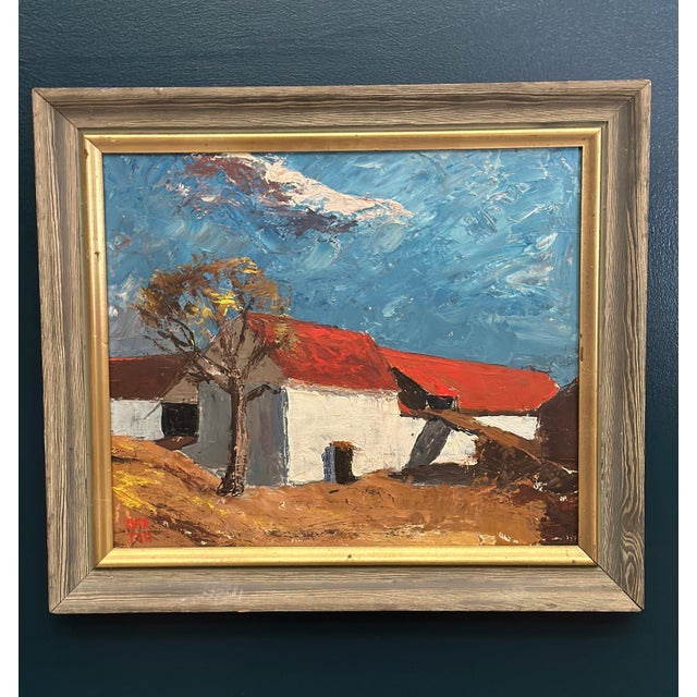 Bartja Björklund, Barn, 1960s, Oil on Panel, Framed For Sale - Image 12 of 18