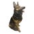20th Century Shepherd Dog Life Size Sculpture For Sale