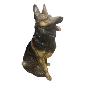 20th Century Shepherd Dog Life Size Sculpture