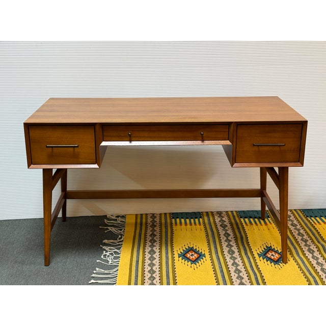 Brown West Elm Mid-Century Desk For Sale - Image 8 of 12