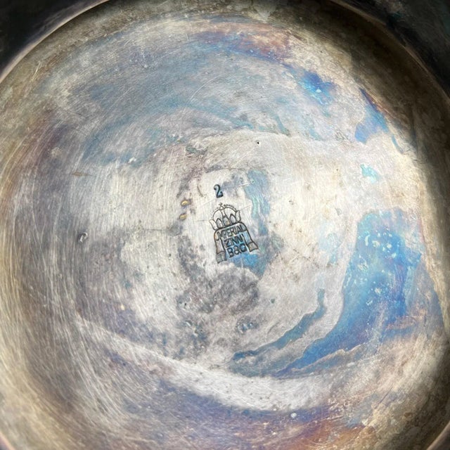 Metal Antique Art Nouveau Soup Bowl, 1890s For Sale - Image 7 of 10