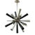 Elk Home Solara Polished Nickel Metal 6 Light Chandelier Sputnik Design For Sale