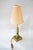 Art Deco Jade Table Lamp with Brass and Fabric Shade, 1920s For Sale - Image 3 of 18