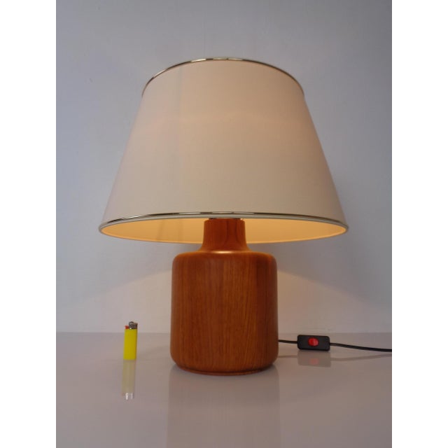 1960s Vintage Teak Table Lamp from Kirk, Denmark, 1960s For Sale - Image 5 of 12