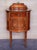 Louis XVI style pair of Marquetry nightstands with bronze crest one drawer and one compartment. Originals handles and...