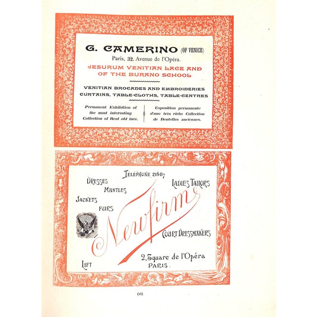 Paper "Hotel Ritz Historique De La Place Vendome 15 Paris" 1899 For Sale - Image 7 of 12