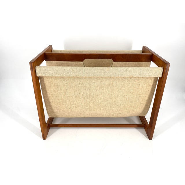 Mid-Century Newspaper Rack by Aksel Kjersgaard for Odder Møbler, Denmark, 1960s For Sale - Image 6 of 12