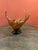 1970s Vintage Large Chalet Canada Amber Glass Centerpiece Bowl For Sale - Image 17 of 18