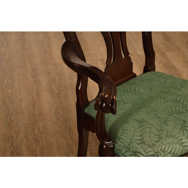 Late 20th Century Henredon 'Rittenhouse Square' Set of Six Mahogany Dining Chairs For Sale - Image 5 of 18