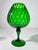 1950s Mid-Century Modern Decorative Cobalt Blue Glass Bottle, Empolio, 1950s For Sale - Image 5 of 11