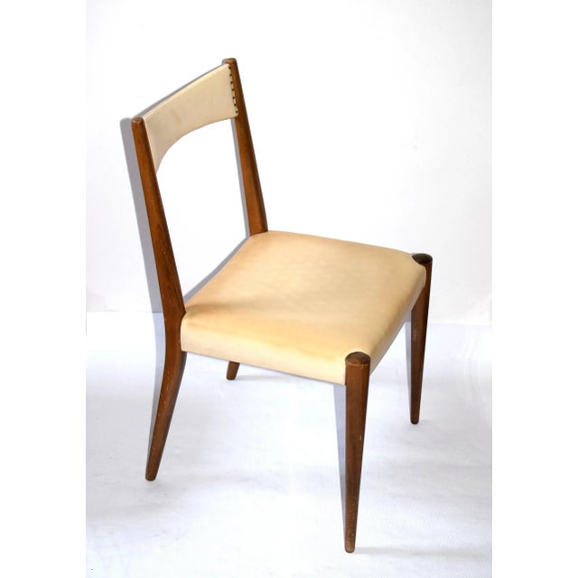 1950s Mid-Century Modern Beech Dining Chairs by Anna-Lülja Praun for Wiesner-Hager, Austria, 1953, Set of 4 For Sale - Image 5 of 7