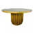 Brass Pedestal Dining Table For Sale