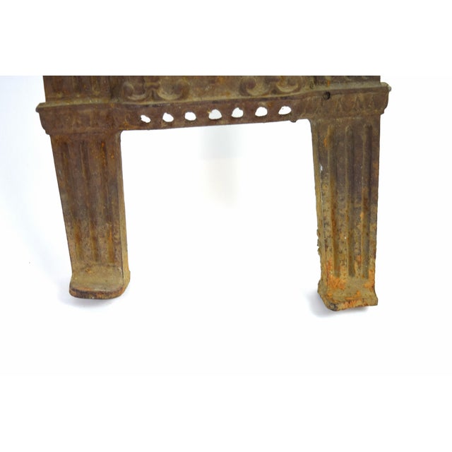 1920’s Art Deco Cast Iron Movie Theater Seat End BasRelief Musicians