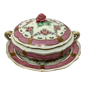 Sampson Large Covered Tureen With Under-Plate