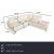 The Rolf Benz Vida corner sofa exudes a luxurious and modern atmosphere with its creamy white finish. The subtle silver...