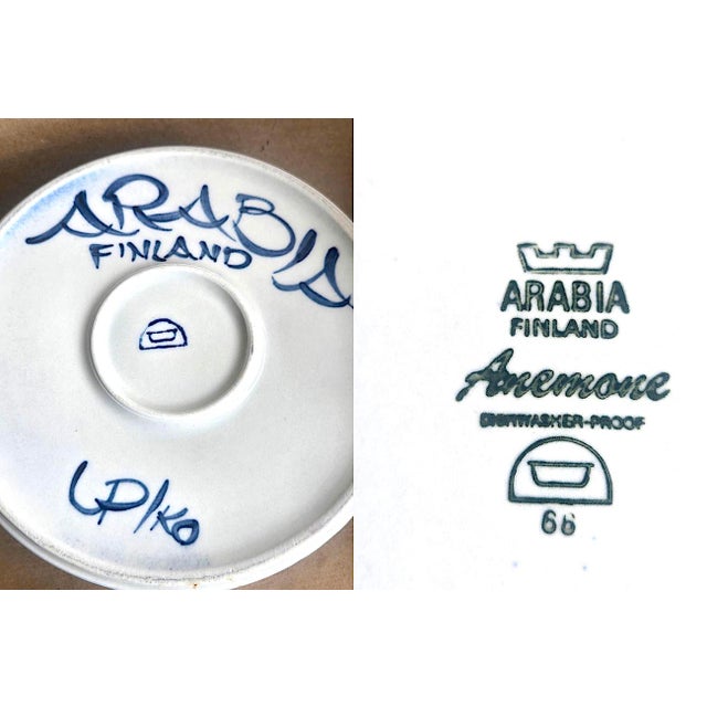 Vintage Arabia Finland Anemone Dinnerware Designed by Ulla Procope, Set of 79 Pieces For Sale - Image 10 of 10