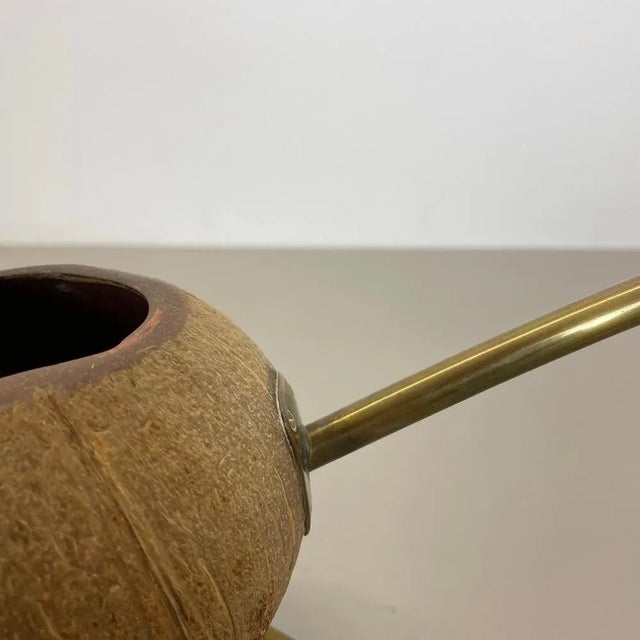 Brass and Coconut Watering Can attributed to Carl Auböck, Austria, 1950s For Sale - Image 15 of 18