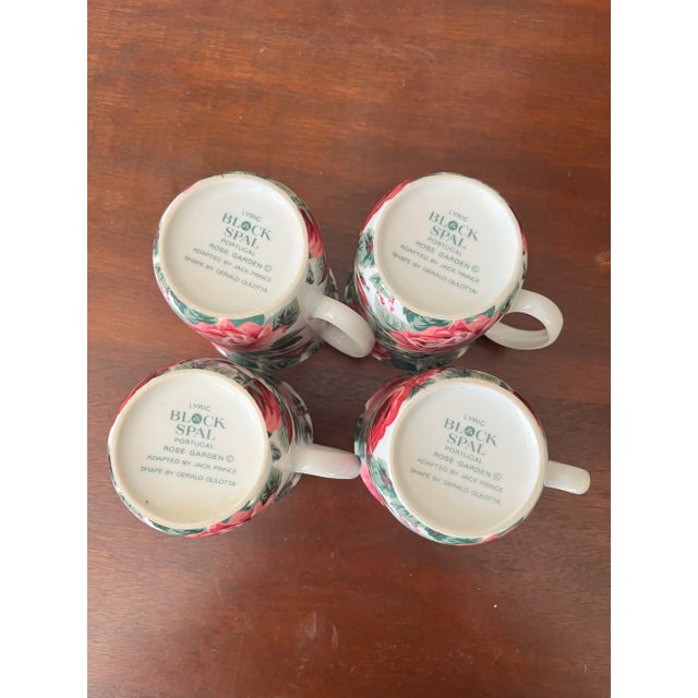 Modern Vintage Block Spal Mugs- Set of 4 For Sale - Image 3 of 4