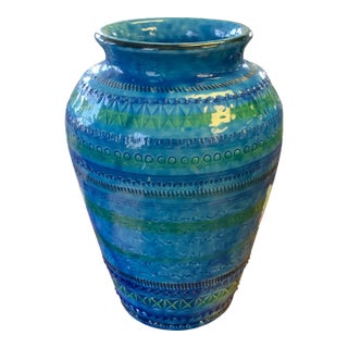 1960s Bitossi Rimini Pottery Vase For Sale