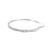 Early 21st Century Gabriel & Co 14k White Gold 1.26ctw Diamond Chain Flexible Cuff Bangle Bracelet For Sale - Image 5 of 8