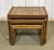 Set of 3 nesting tables in teak with tiled top, work from the 1970s - L=59cm, W=50cm, H=50cm.