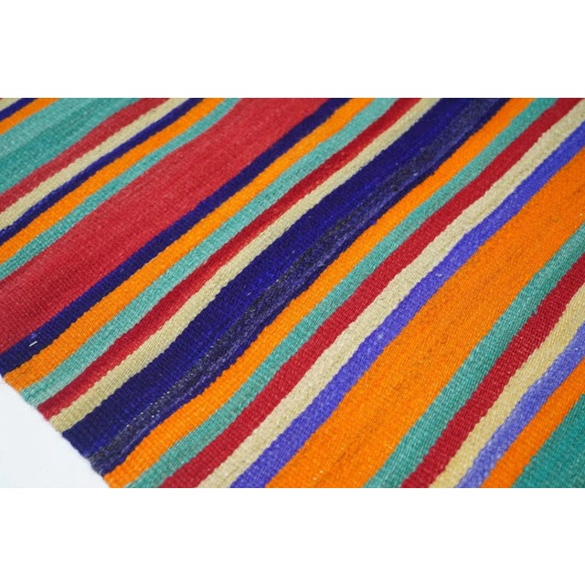 Early 20th Century Vintage Kilim Rug 5'4'' x 8' For Sale - Image 5 of 11