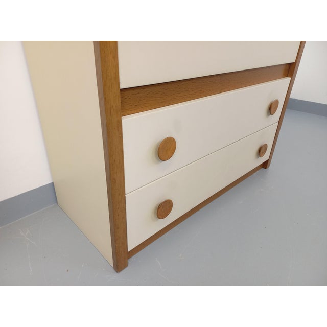 Wood Vintage Secretaire in Oak, 1970s For Sale - Image 7 of 18