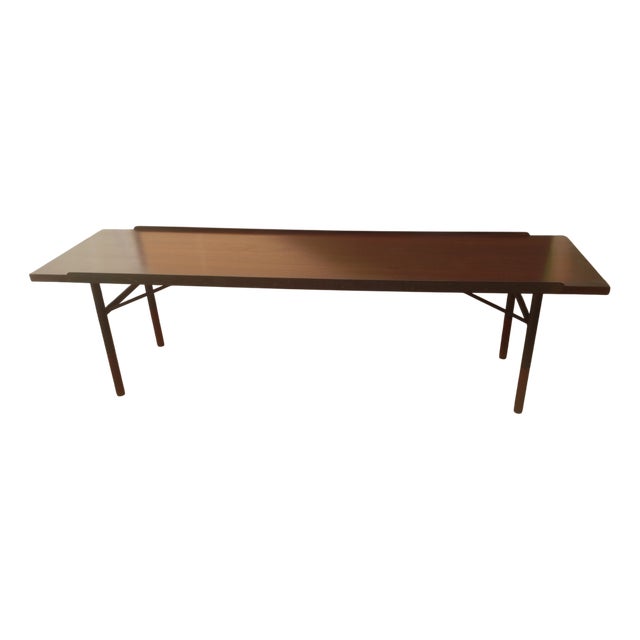 Model Bo 101 Table and Bench by Finn Juhl for Bovirke, 1950s, Set of 2 For Sale