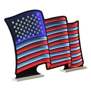 Waving American Flag Ekkolight 37.5"L For Sale